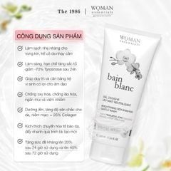  Gel Vệ Sinh Dưỡng Trắng Giảm Thâm Vùng Kín Woman Essentials Bain Blanc 200ml 