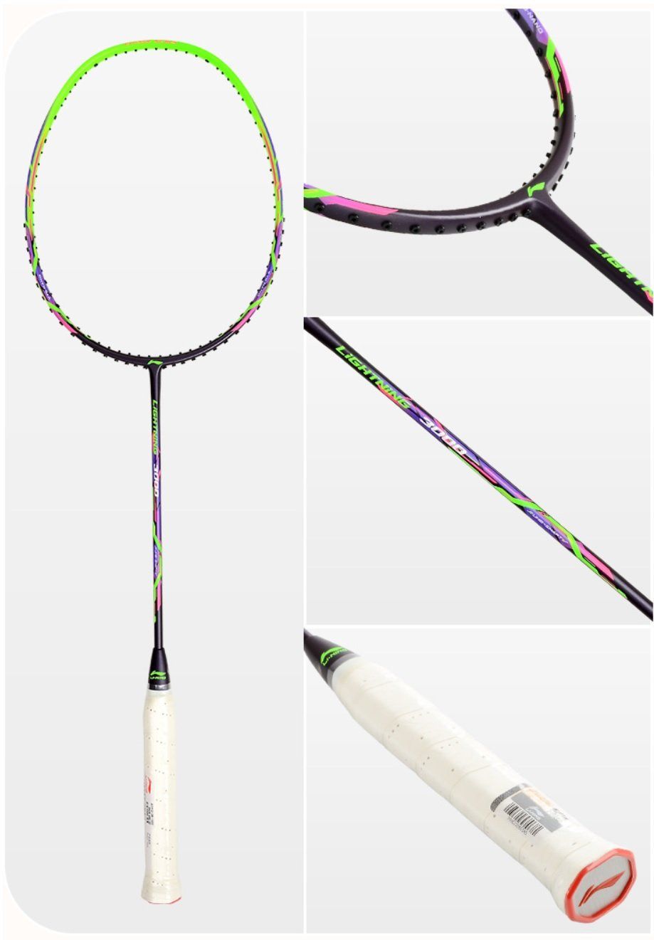 Khung vợt cầu lông Li-Ning LightNing 3000 Green P-AYPT465-3