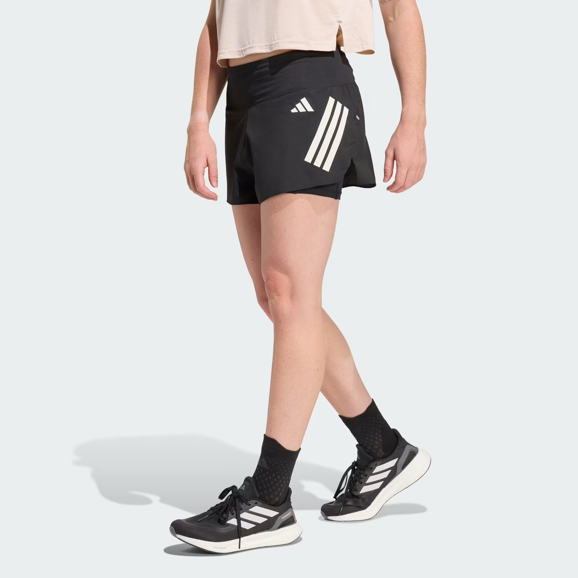  Quần short chun poly adidas Nữ KA6229 