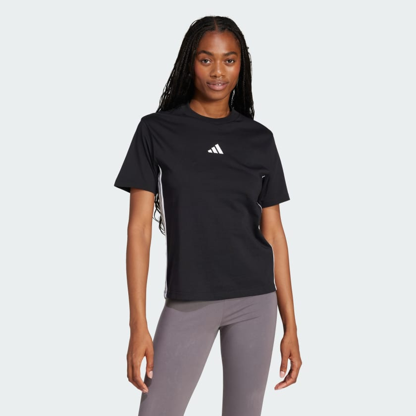 Áo T-shirt adidas Essentials 3 sọc Nữ - JD0846