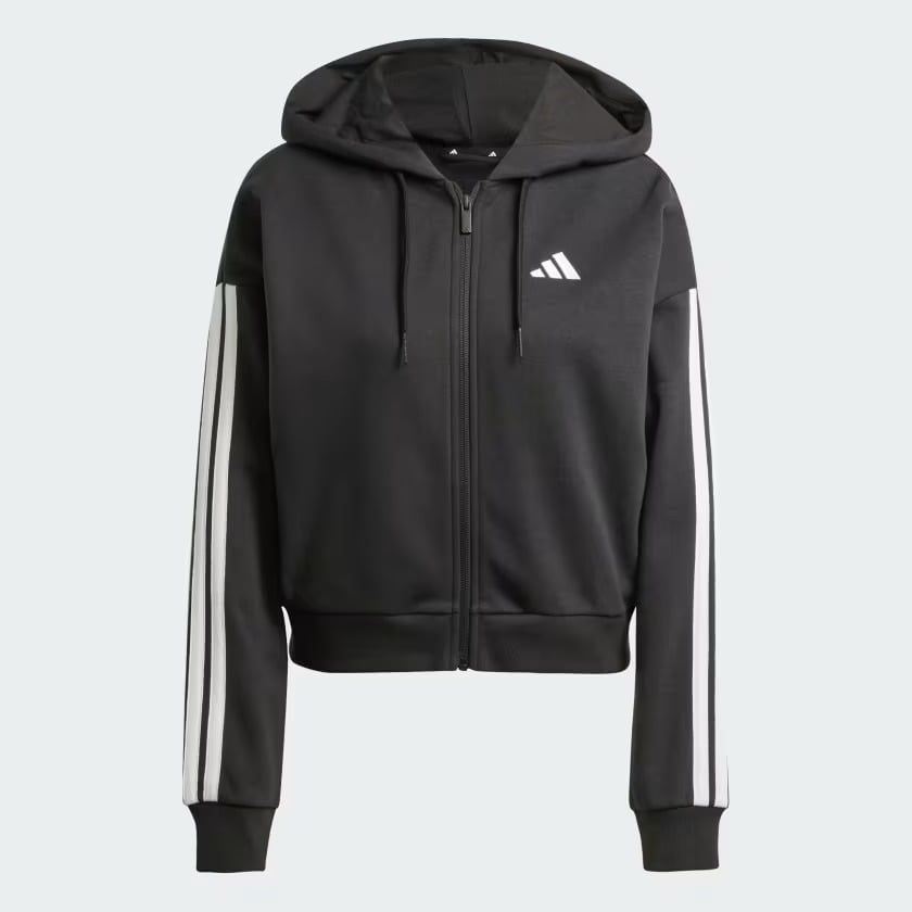 Áo hoodie adidas Essential 3 sọc khoá kéo Nữ - JE0052