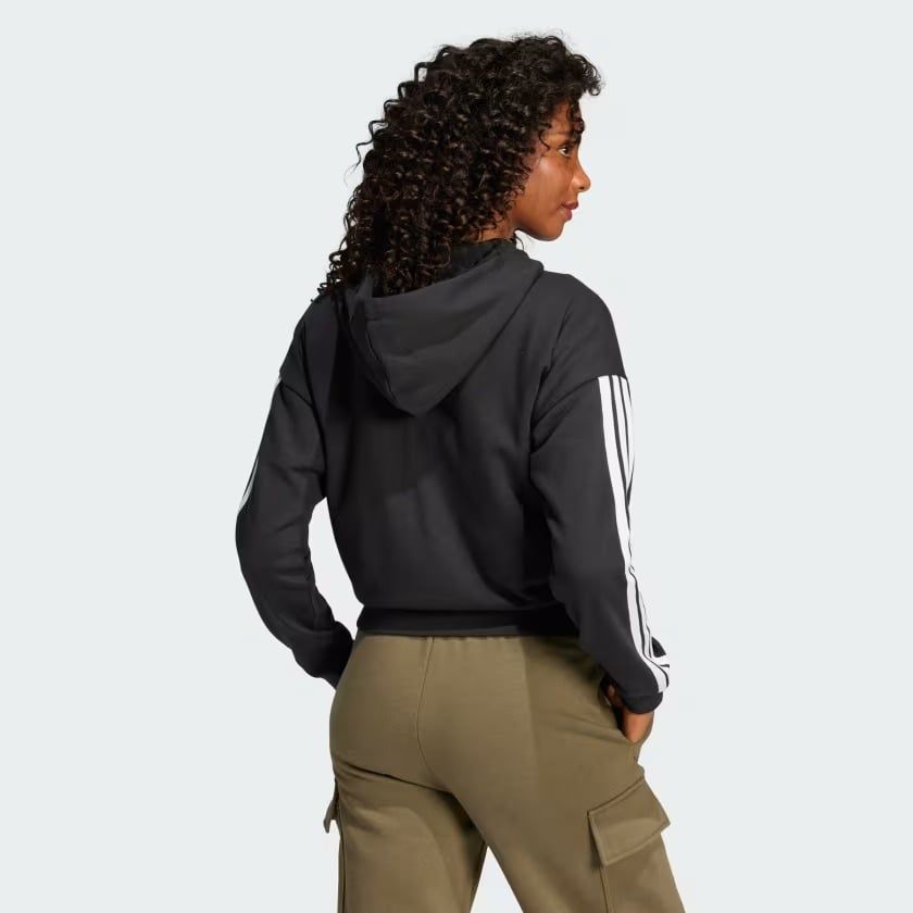 Áo hoodie adidas Essential 3 sọc khoá kéo Nữ - JE0052