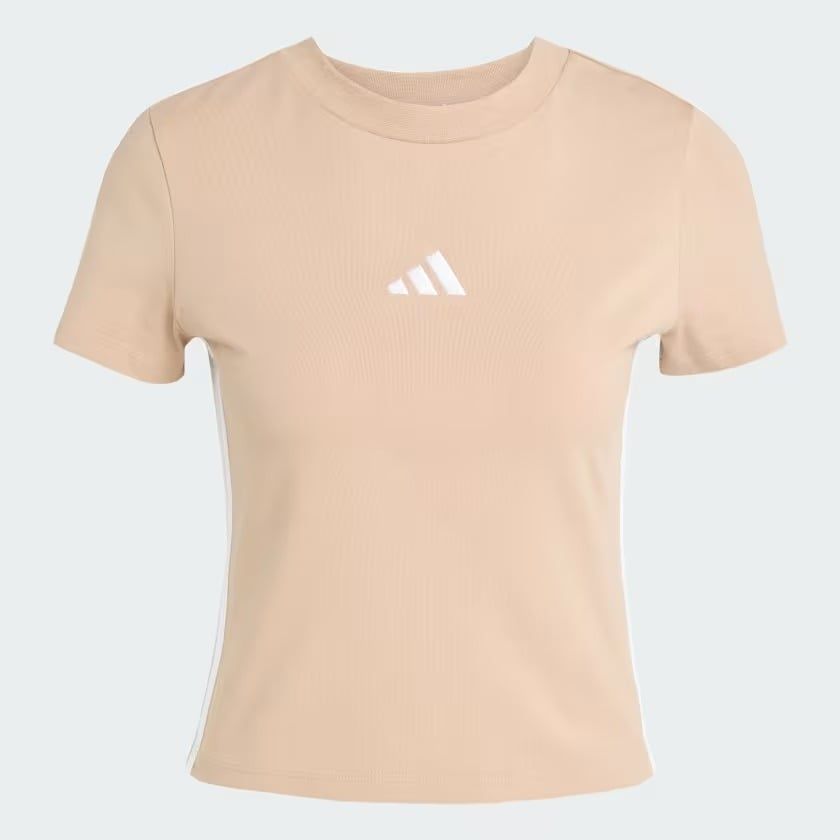 Áo Baby Tee adidas Essentials 3 sọc Nữ - JX7588