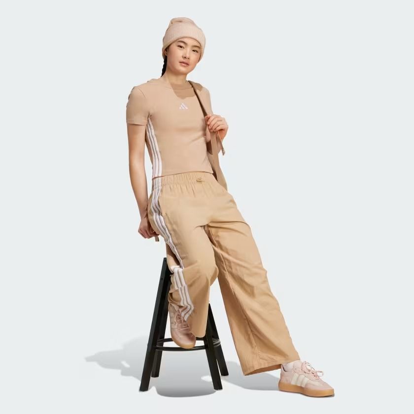 Áo Baby Tee adidas Essentials 3 sọc Nữ - JX7588