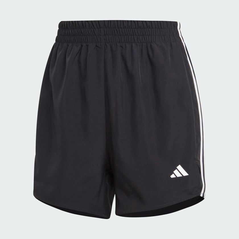 Quần short tập luyện adidas 3 sọc cạp cao Nữ - JF4359