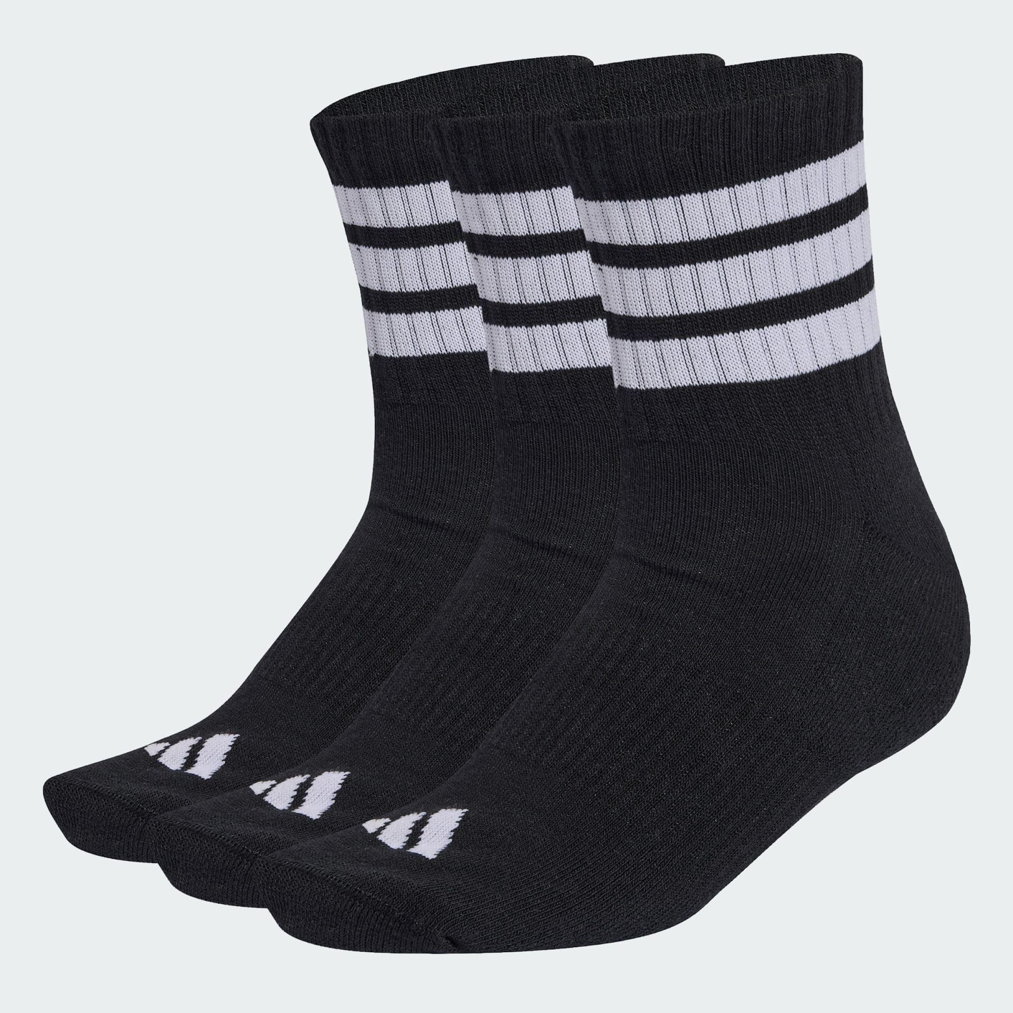 Tất cổ chân adidas Cushioned 3 sọc 3P Unisex - KC9617