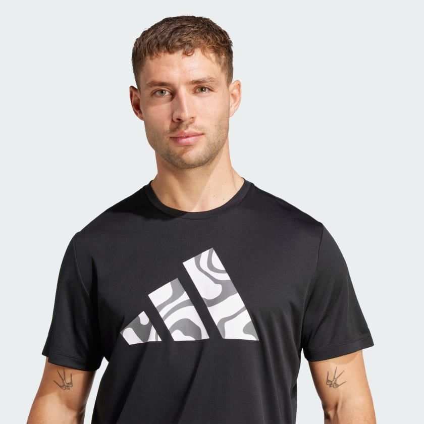 Áo T-shirt adidas Run It Brand Love M Nam - JD2332