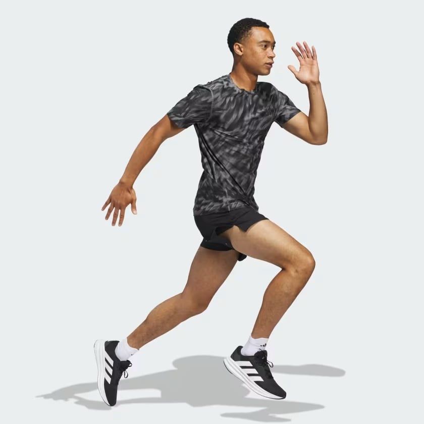 Áo T-shirt chạy bộ adidas Own the Run Allover Nam - JZ5476