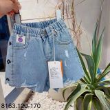  Q46 _ Quần short jean co giãn cho bé gái phong cách thời trang Hàn Quốc _ Beekids 