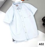  A52 _ Áo sơ mi ngắn tay cho bé trai chất cotton mềm mát phong cách thanh lịch _ Beekids 