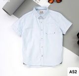  A52 _ Áo sơ mi ngắn tay cho bé trai chất cotton mềm mát phong cách thanh lịch _ Beekids 