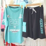  DB56 _ Bộ thun lửng bigsize cho bé trai từ 60kg đến 90kg họa tiết chữ thời trang _ Beekids 