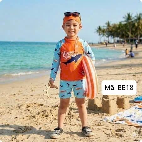  BB18 _ Đồ bơi cho bé trai họa tiết hoạt hình dễ thương _ Beekids 