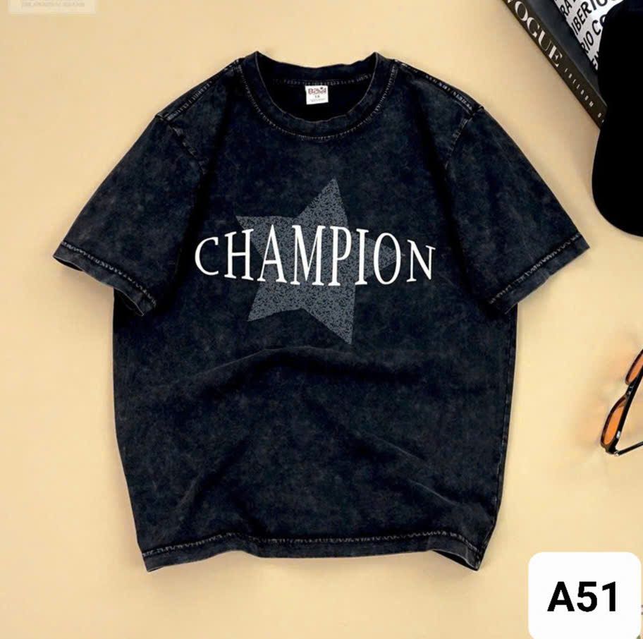  A51 _ Áo thun wash đá basic cực ngầu cho bé size từ 35kg đến 75kg _ Beekids 