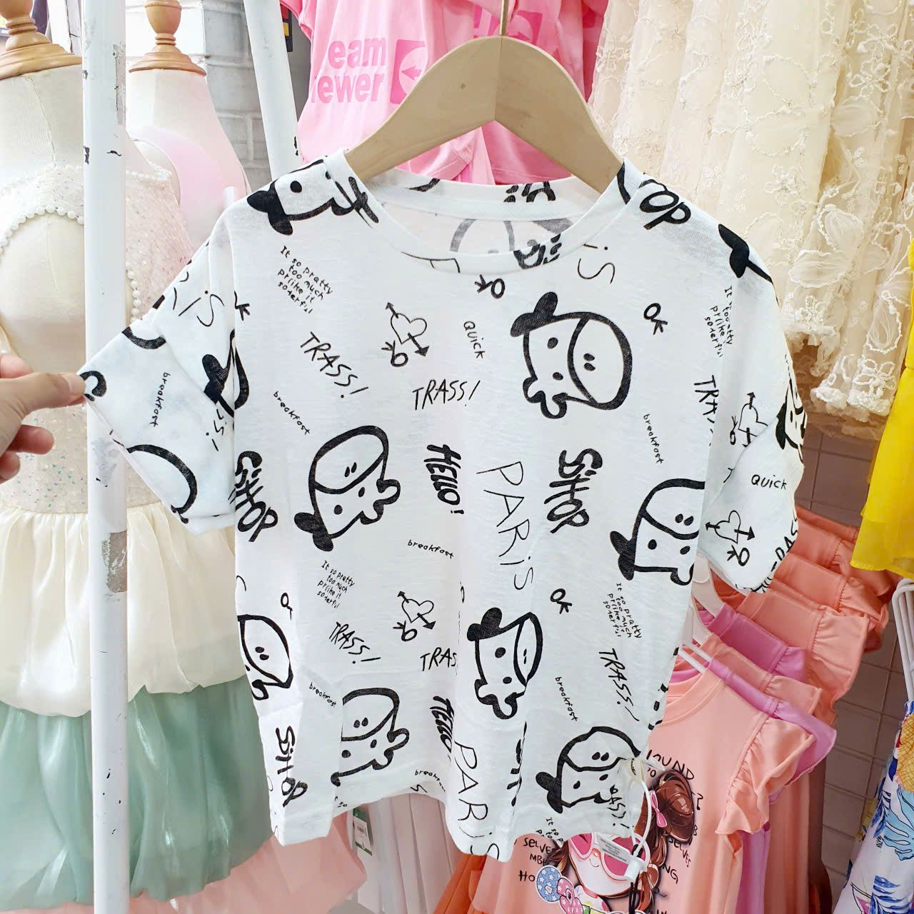  A47 _ Áo thun họa tiết chữ cho bé sành điệu thời trang _ Beekids 