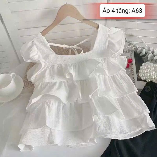  A63 _ Áo kiểu nhiều tầng dáng croptop cho bé gái siêu dễ thương _ Beekids 