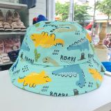  PK24 _ Mũ tai bèo cho bé họa tiết khủng long hoạt hình dễ thương _ Beekids 