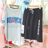  DB56 _ Bộ thun lửng bigsize cho bé trai từ 60kg đến 90kg họa tiết chữ thời trang _ Beekids 