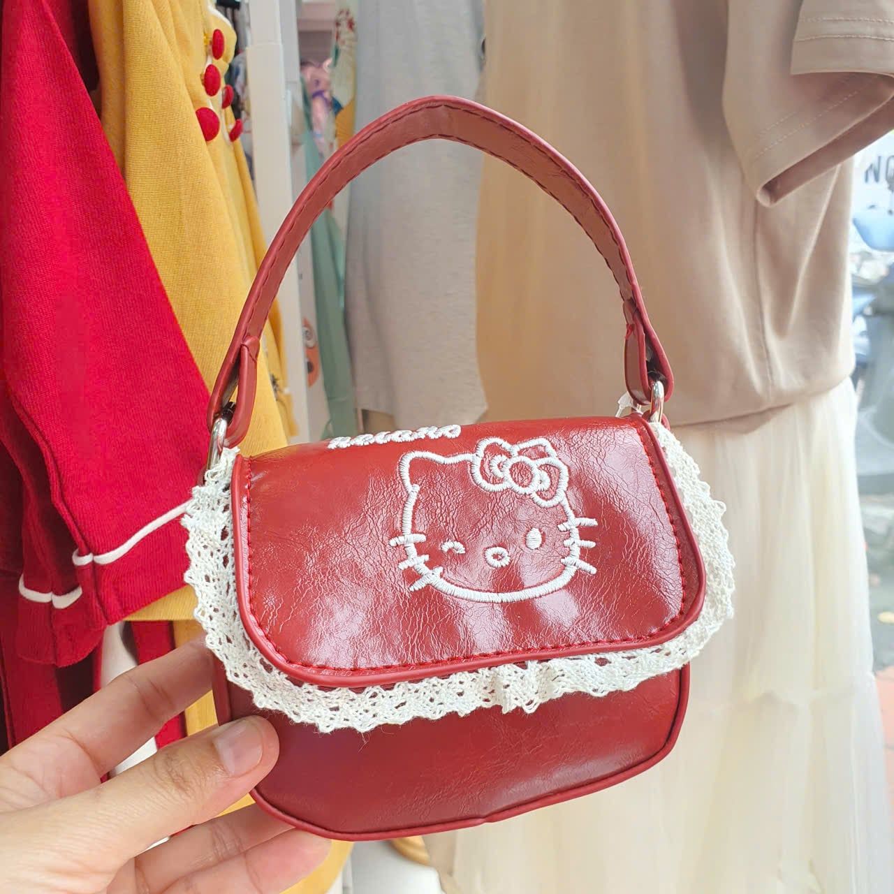  PK23 _ Túi xách đeo chéo cho bé gái kèm charm và thú bông dễ thương _ Beekids 