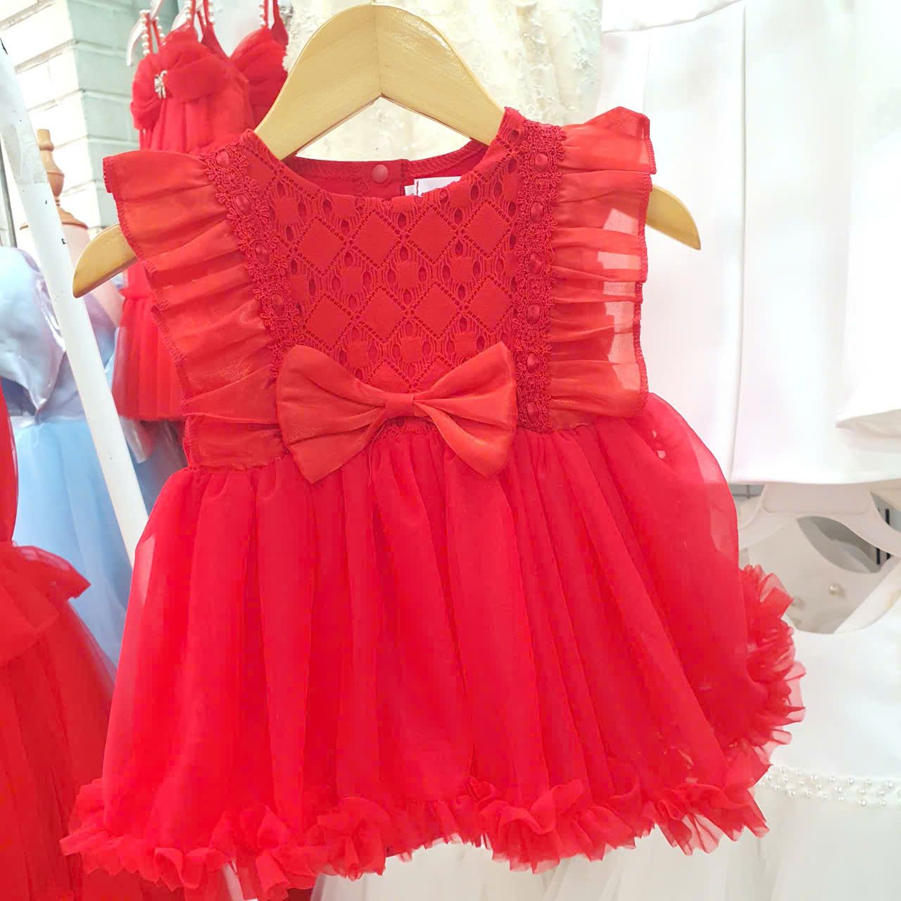  CC09 _ Đầm body công chúa cho bé từ 4kg đến 12kg siêu mềm mịn dễ thương _ Beekids 