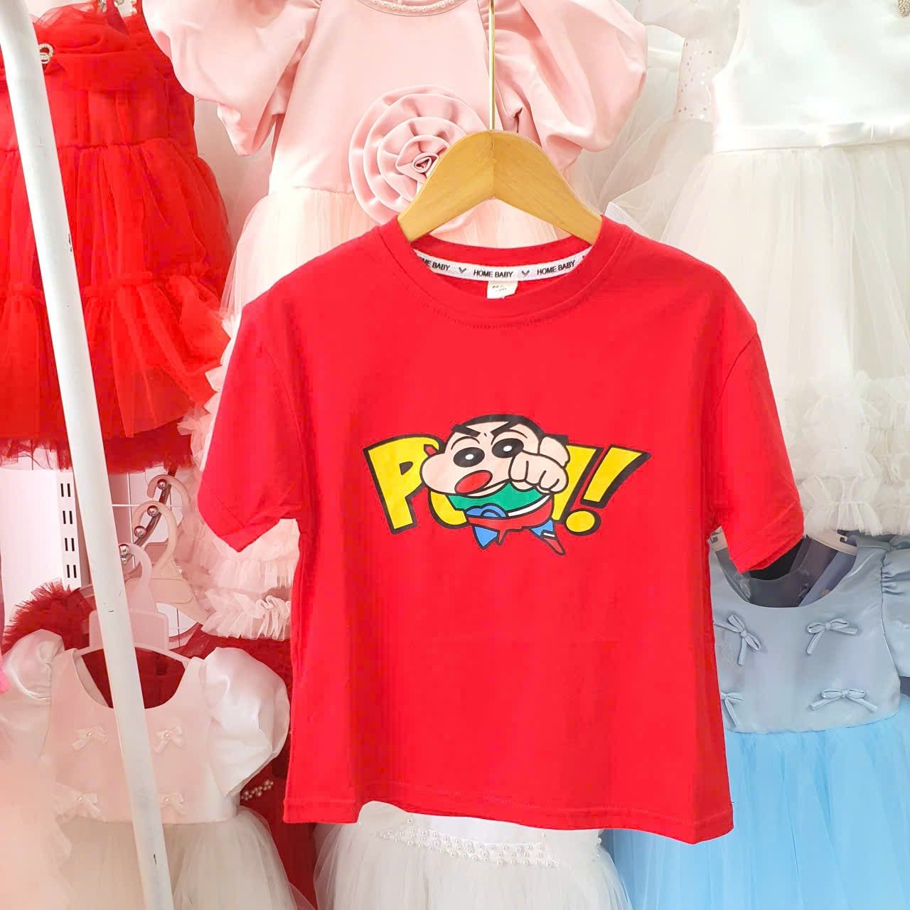  A55 _ Áo thun cotton cho bé trai và bé gái họa tiết hoạt hình siêu dễ thương _ Beekids 