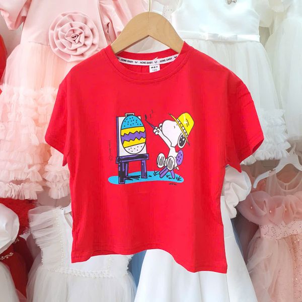  A55 _ Áo thun cotton cho bé trai và bé gái họa tiết hoạt hình siêu dễ thương _ Beekids 