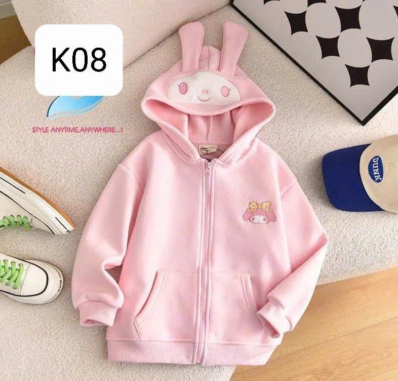  K08 _ Áo khoác bé gái họa tiết hoạt hình Melody siêu dễ thương chất cotton mềm mịn _ Beekids 