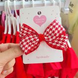  T10 _ Kẹp tóc nơ Noel, giáng sinh, và Tết đến cho bé gái _ Beekids 