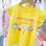  S96 _ Set bé gái quần dài sọc bo lai phối áo tay cánh tiên 2 lai duyên dáng dễ thương _ Beekids 