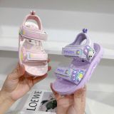  GI37 _ Giày sandal cho bé gái nhẹ êm, họa tiết thỏ xinh xắn, có đèn Led size 22-32 _ Beekids 