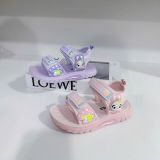  GI37 _ Giày sandal cho bé gái nhẹ êm, họa tiết thỏ xinh xắn, có đèn Led size 22-32 _ Beekids 