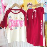  DB63 _ Đồ bộ lửng cho bé gái bisize từ 32 đến 70kg chất cotton mịn mát  _ Beekids 