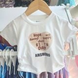  A64 _ Áo thun croptop bé gái bozip mềm mịn, phong cách thời trang _ Beekids 