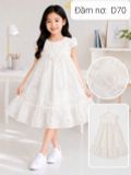  D70 _ Đầm bé gái chữ A đuôi cá nhúng bèo chất tơ mềm mại xinh xắn  _ Beekids 
