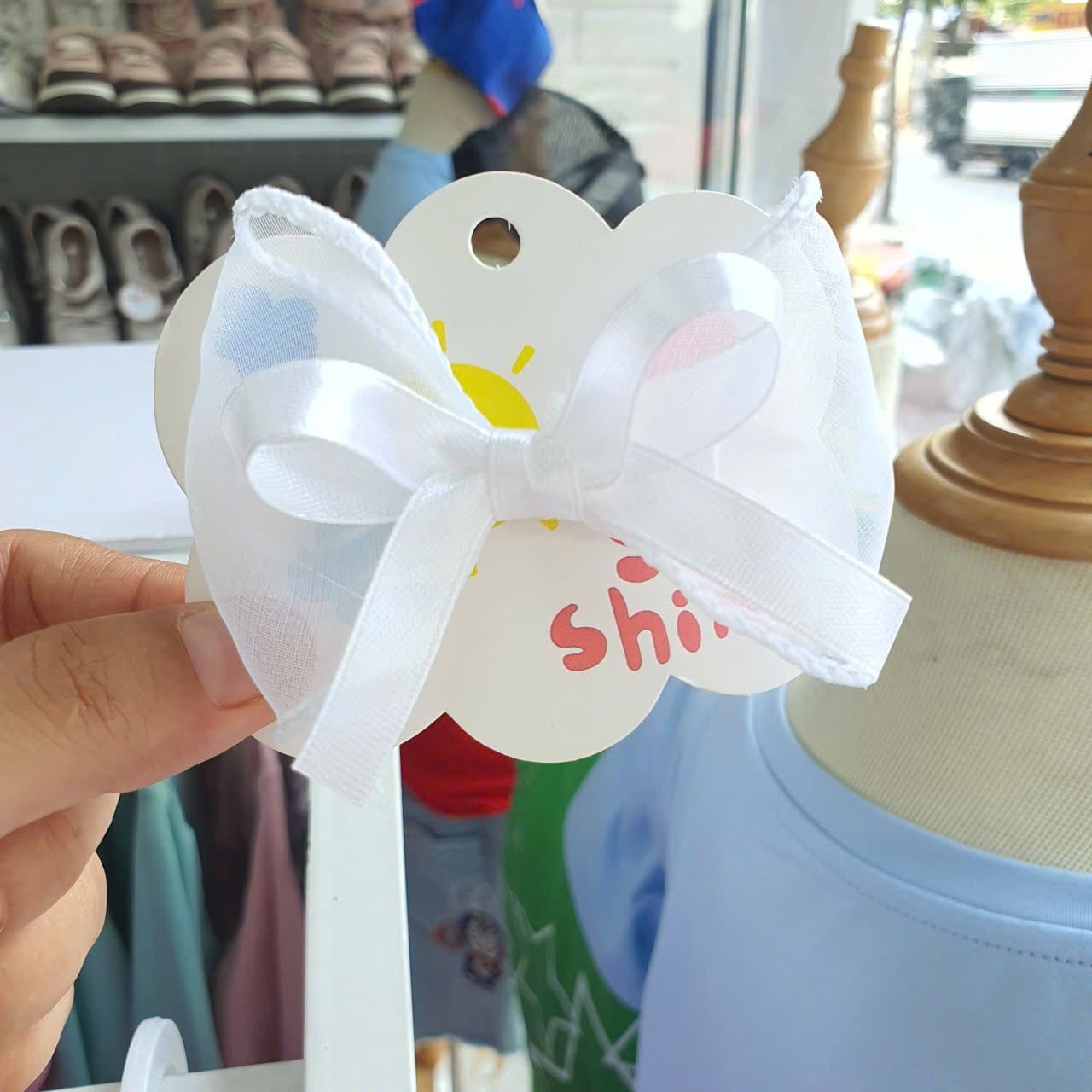  T12 _ Kẹp tóc nơ ruy băng xinh xắn cho bé gái _ Beekids 