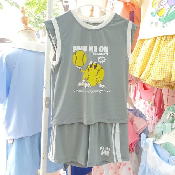  MR.J09 _ Bộ thể thao bé trai sát nách size 12-48M _ Beekids 
