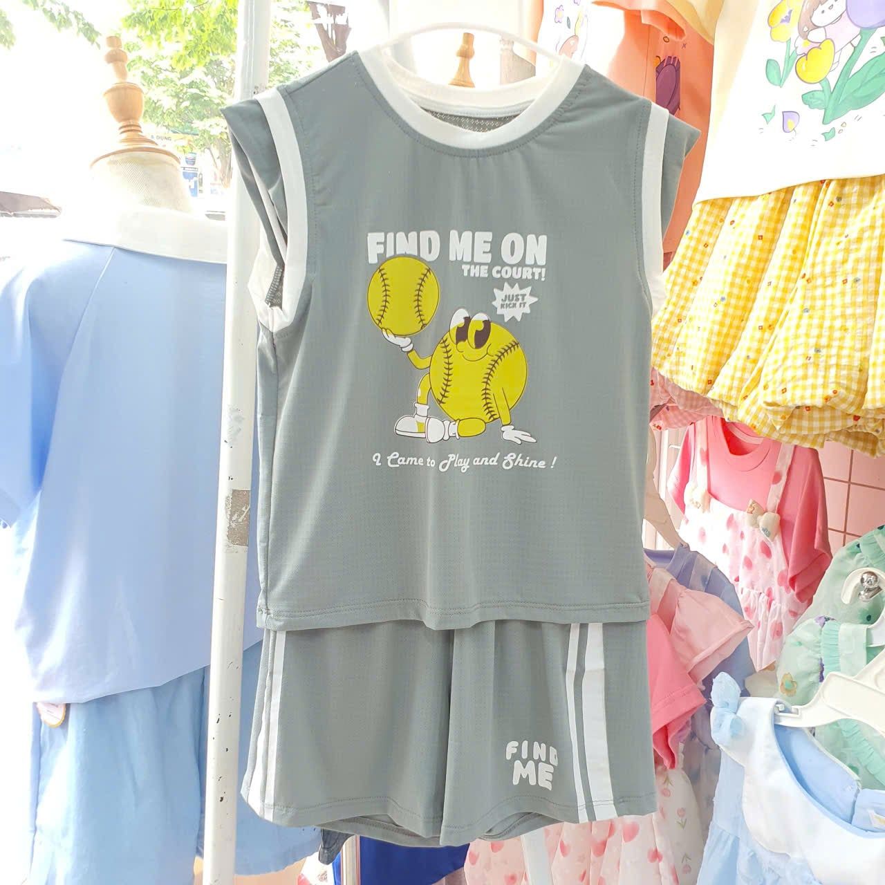  MR.J09 _ Bộ thể thao bé trai sát nách size 12-48M _ Beekids 