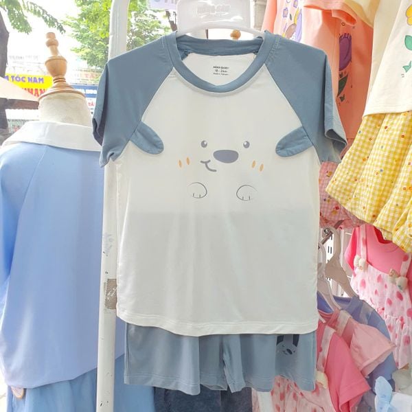  MB108 _ Bộ thun ngắn tay cho bé trai chất mềm mịn mát size 9-36M_ Beekids 