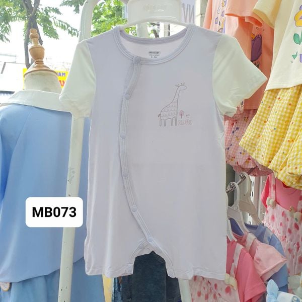  MB073 _ Bộ bodysuit cho bé từ 3-9M chất bamboo mềm mát _ Beekids 