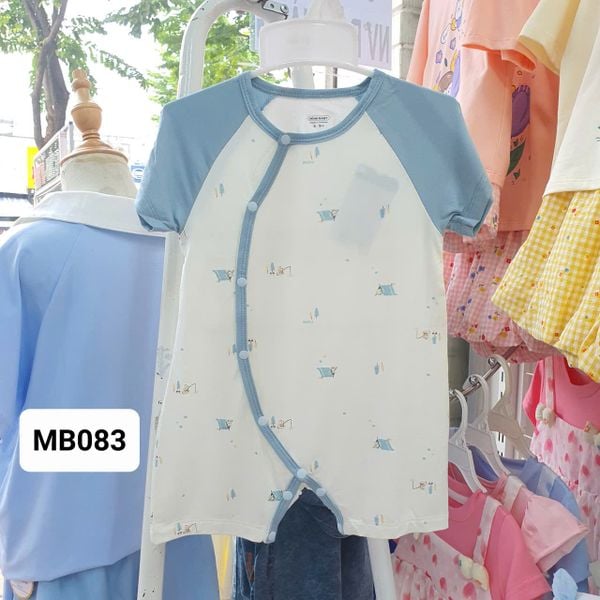 MB083 _ Bộ bodysuit cho bé từ 3-9M chất bamboo mềm mát _ Beekids 