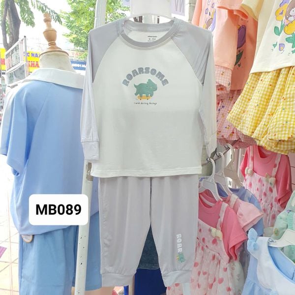  MB089 _ Bộ dài tay bé trai chất Modal mềm mịn _ Beekids 