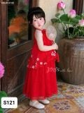  S121 _ Set áo cổ yếm phối chân váy đẹp xỉu cho bé mặc lễ tiệc _ Beekids 