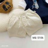  S106 _ Set bộ áo polo phối cavat kẻ thời trang cho bé trai _ Beekids 