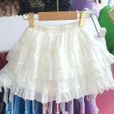  S104 _ Set váy bé gái phối ren mềm mại họa tiết dễ thương _ Beekids 