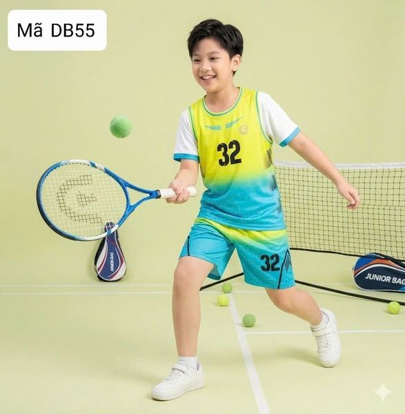  DB55 _ Bộ thể thao cho bé trai và bé gái mềm mịn thoáng mát _ Beekids 