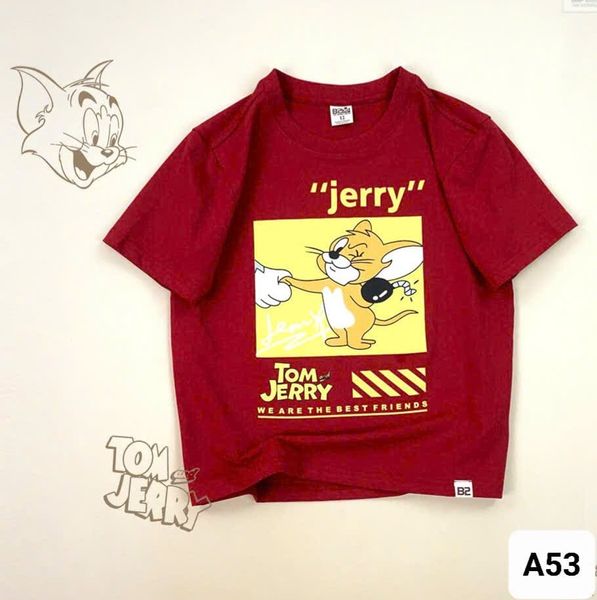  A53 _ Áo thun cho bé họa tiết Tom & Jerry chất cotton 4 chiều mịn mát _ Beekids 