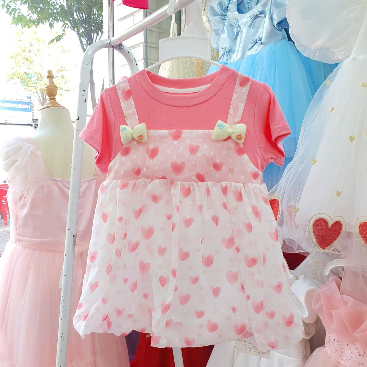  D55 _ Đầm yếm bé gái từ 7kg đến 12kg dễ thương chất mềm mại _ Beekids 