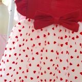  D53 _ Váy đầm bé gái thun cotton tay cánh tiên phối lưới hình trái tim mềm mịn _ Beekids 