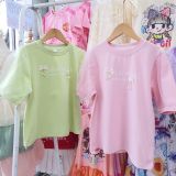  A49 _ Áo thun bé gái tay phồng phối lưới mềm mịn _ Beekids 