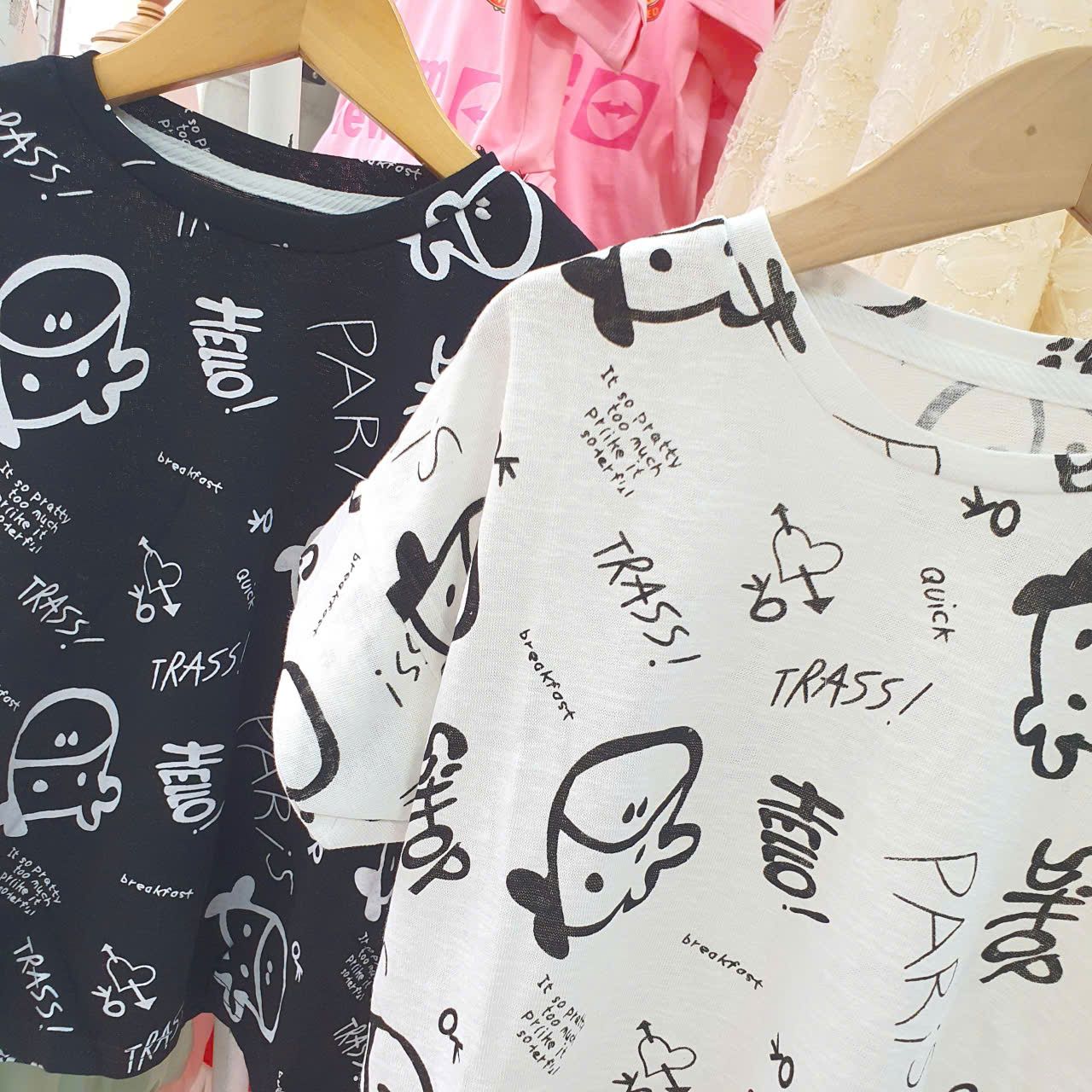  A47 _ Áo thun họa tiết chữ cho bé sành điệu thời trang _ Beekids 